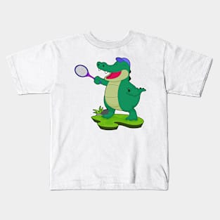 Crocodile Tennis Tennis racket Sports Kids T-Shirt